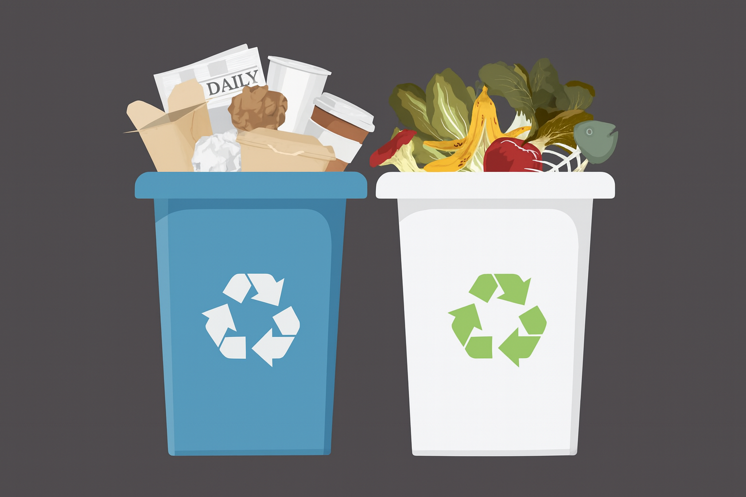 Contenitori della raccolta differenziata