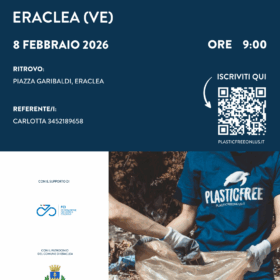 Locandina dell'evento Plastic Free dell'8 febbraio 2026