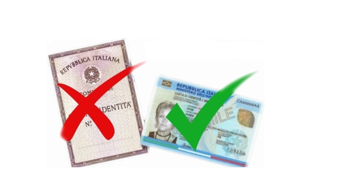 Immagine dismissione carta di identità cartacea